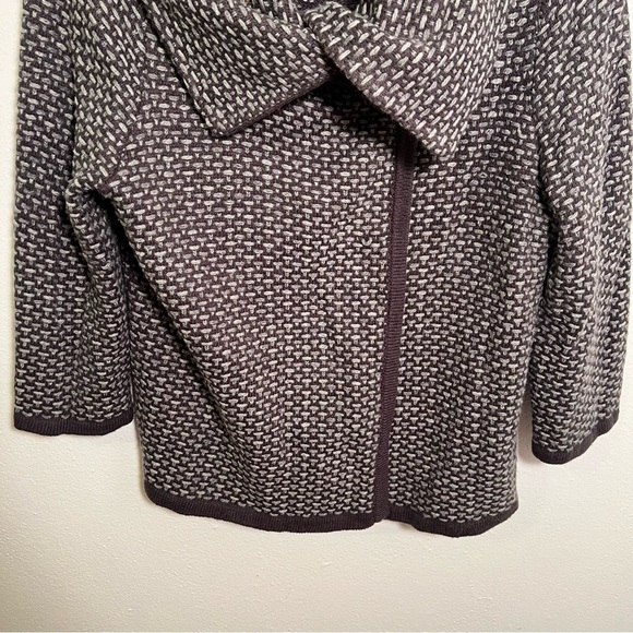 Fenn Wright Manson Cardigan Gray Dots Snap Up M - Picture 4 of 10